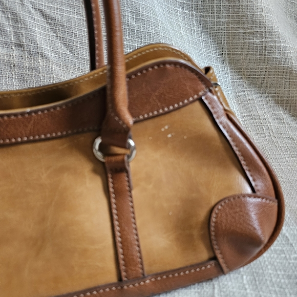 y2k Western Yallternative Mobwife Coastal GrandmotherBrown Patchwork Leather Bag - Picture 6 of 14